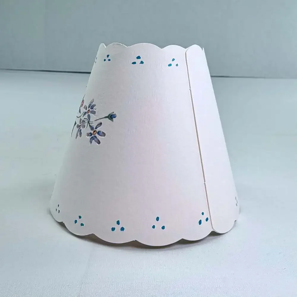 Joan McCoy 2-Piece Set Paper Floral Chandelier Lamp Shades